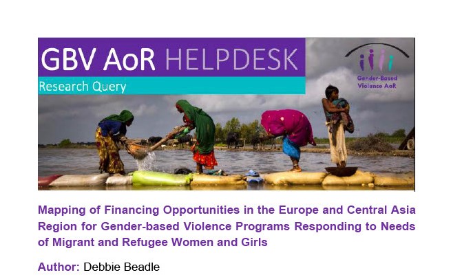 Mapping of Financing Opportunities in the Europe and Central Asia Region for Gender-based Violence Programs