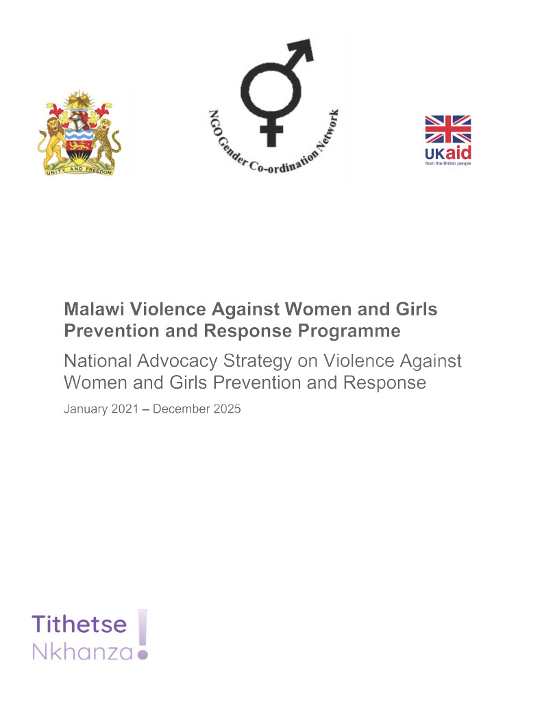 National Advocacy Strategy on Violence Against Women and Girls ...