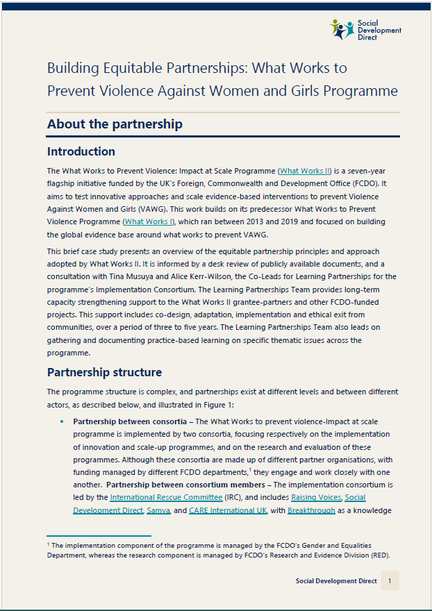 Front page of document