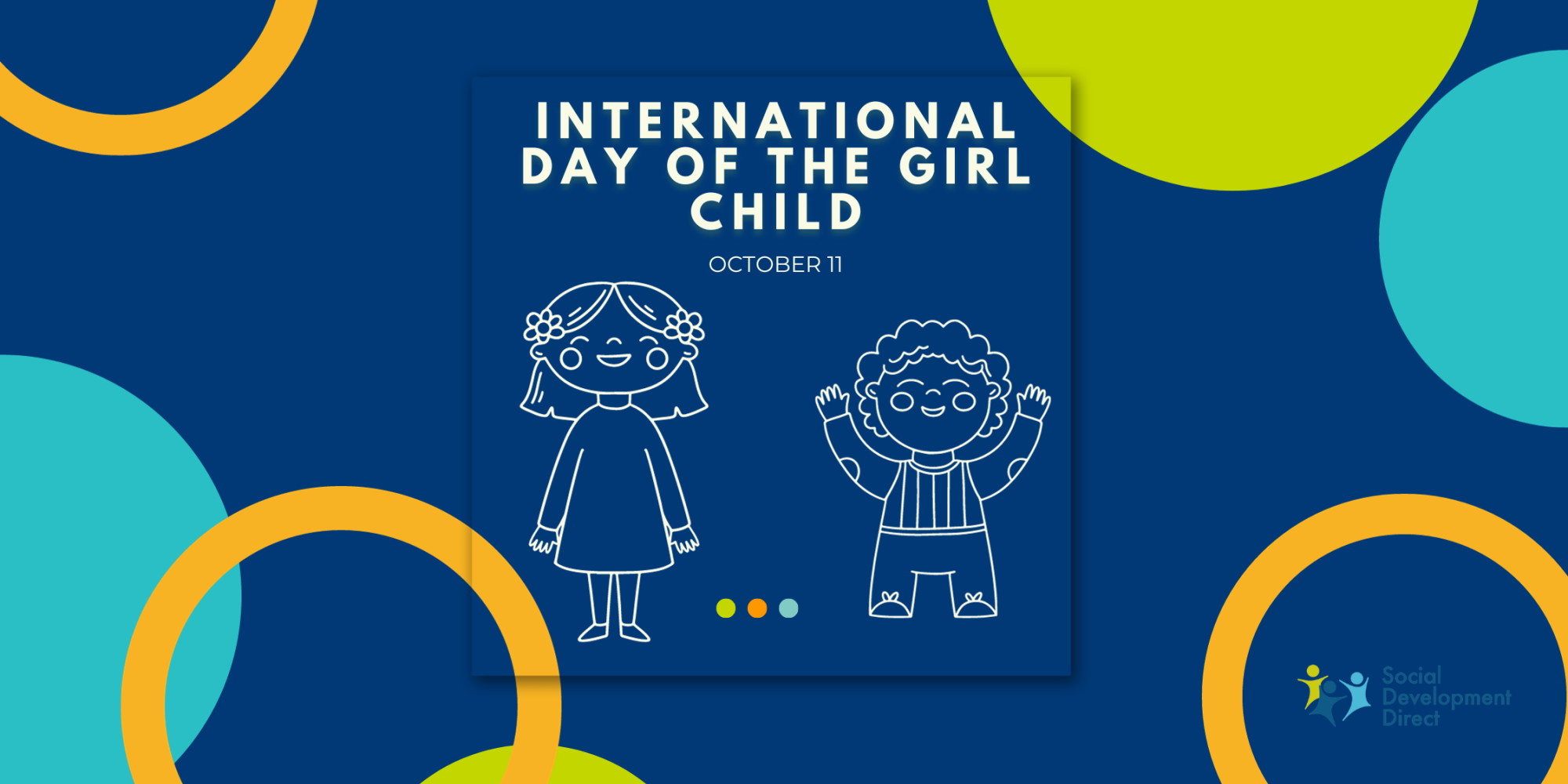 Infographic of two young girls